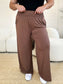 Smocked Wide Waistband Wide Leg Pants - 5 colors