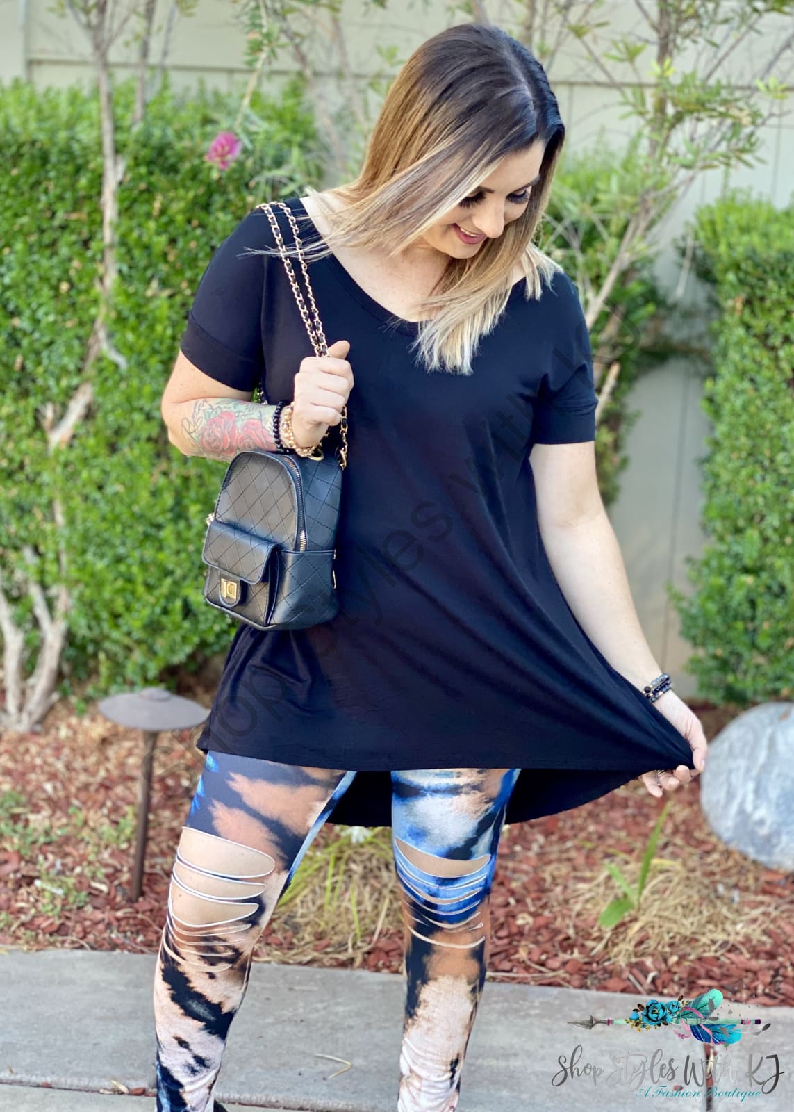 Fall In Love With Tie Dye Laser Cut Leggings