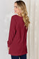 Ribbed Round Neck Slit T-Shirt - 5 Colors
