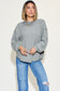 Ribbed Round Neck Long Sleeve T-Shirt - 8 Colors