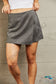 Feeling Right Suede Wrap Skort Skirts