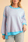 Color Clash Drop Shoulder Long Sleeve Sweatshirt
