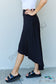Ninexis First Choice High Waisted Flare Maxi Skirt In Black