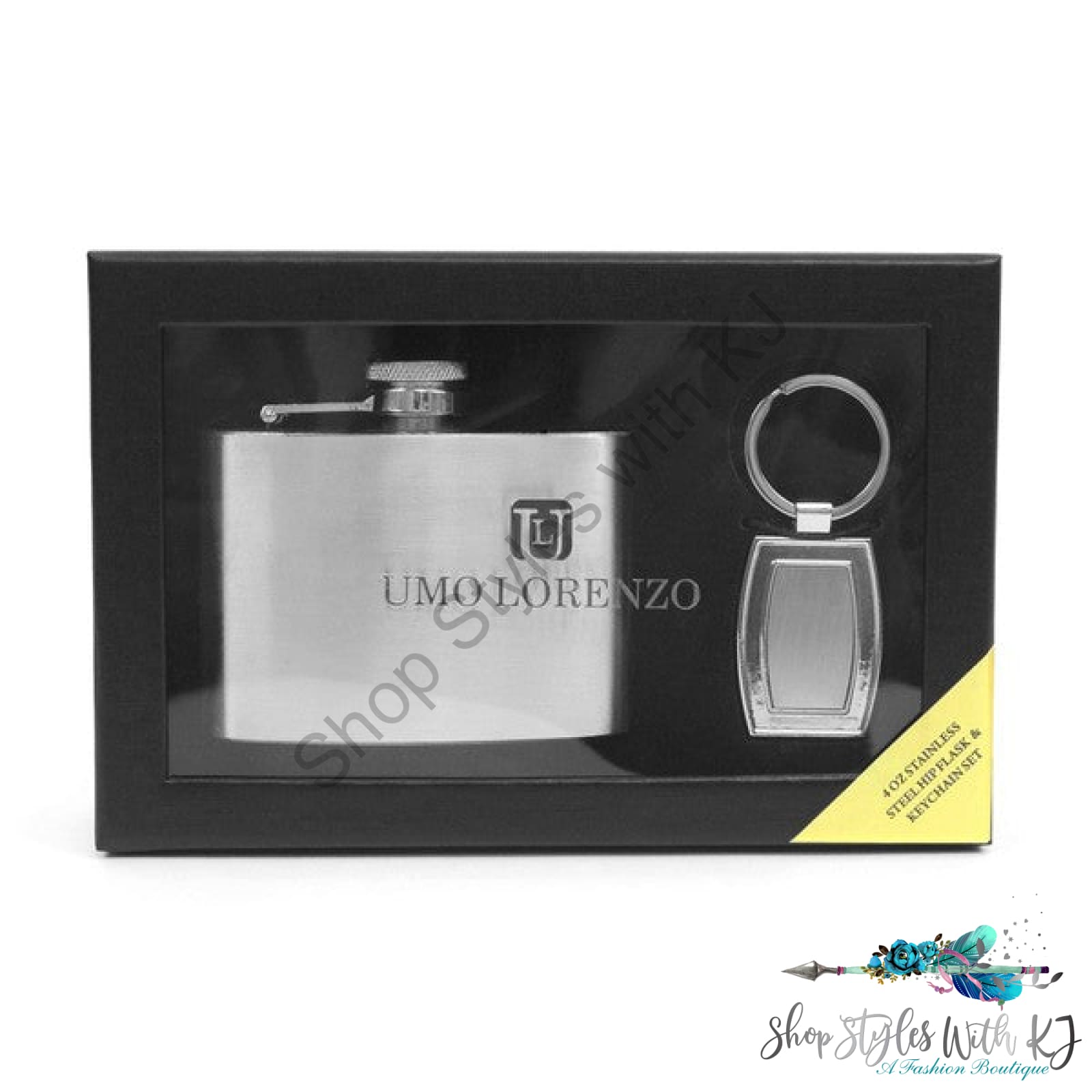 Flask And Keychain Gift Set Gifts