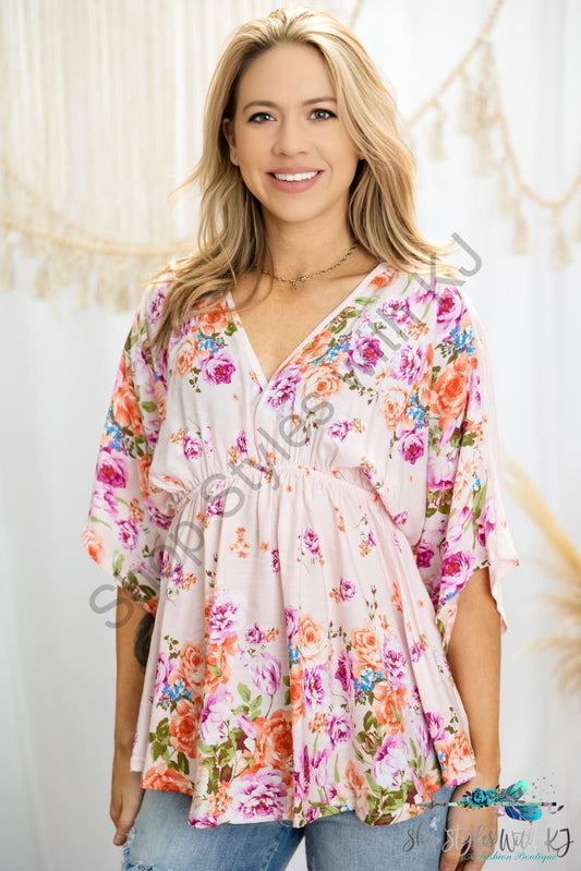 Floral Matriarch Boho Top