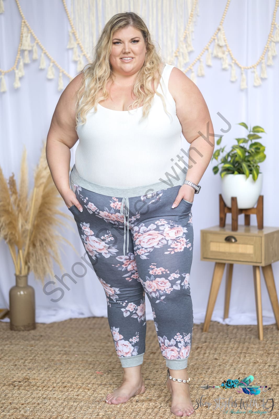 Floral Path Joggers