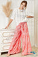 Double Take Floral Tiered Wide Leg Pants