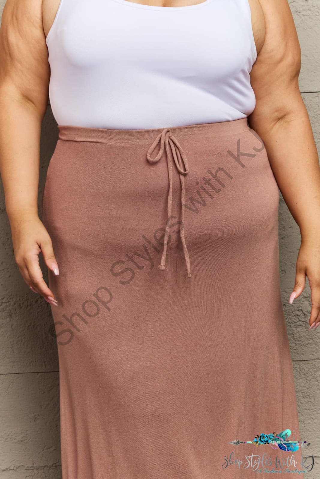 Culture Code For The Day Full Size Flare Maxi Skirt In Chocolate Skirts
