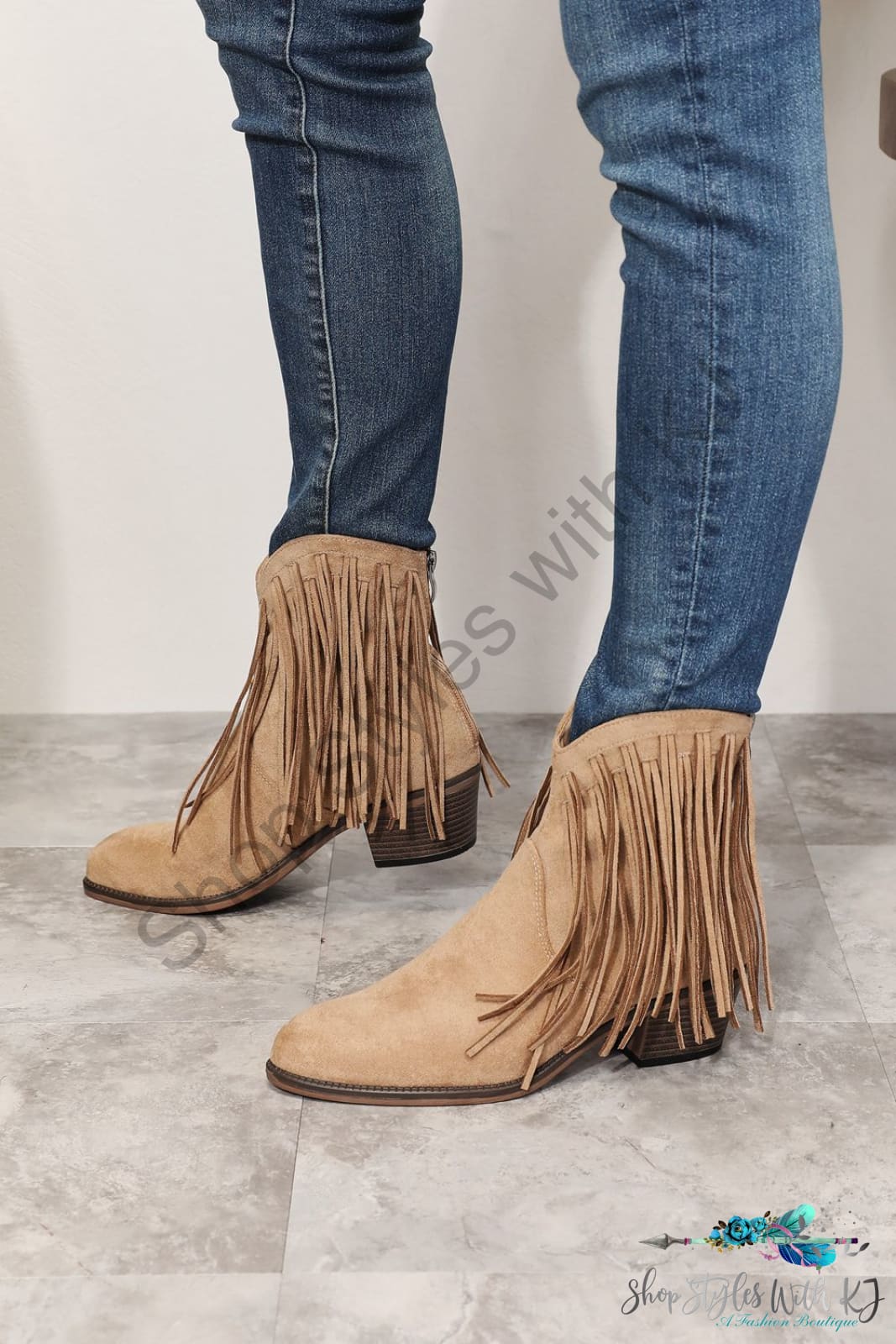 Legend Womens Fringe Cowboy Western Ankle Boots Shoes