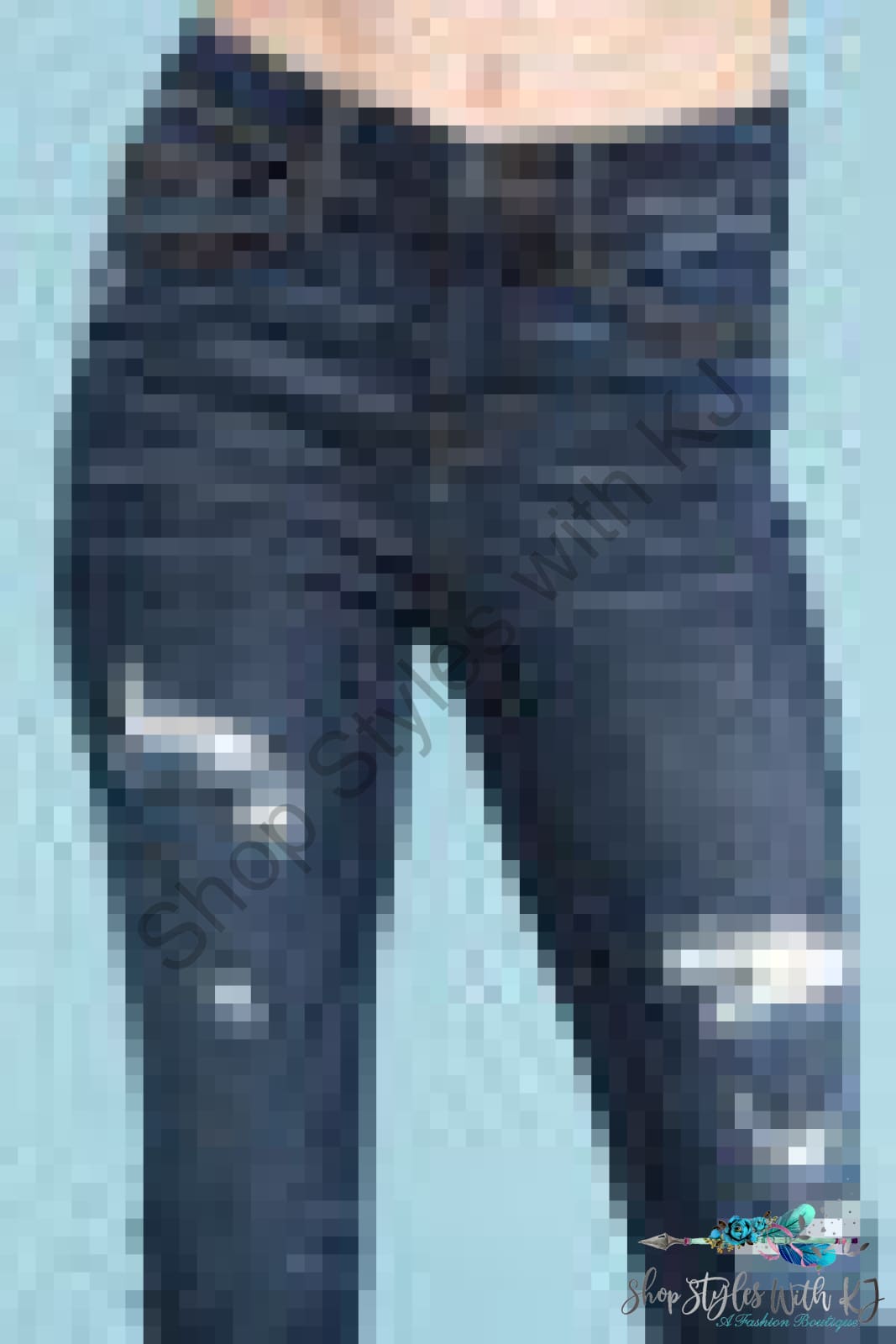 Fuse Patch Destroyed Judy Blue Skinnies Pants