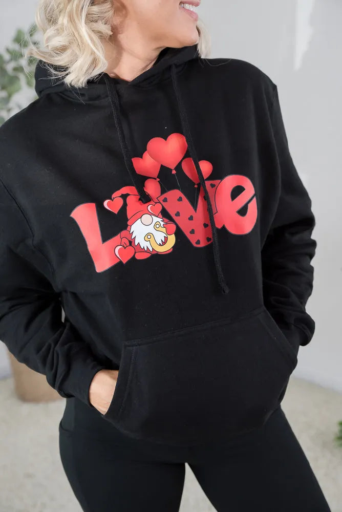 Gnome Love Graphic Hoodie