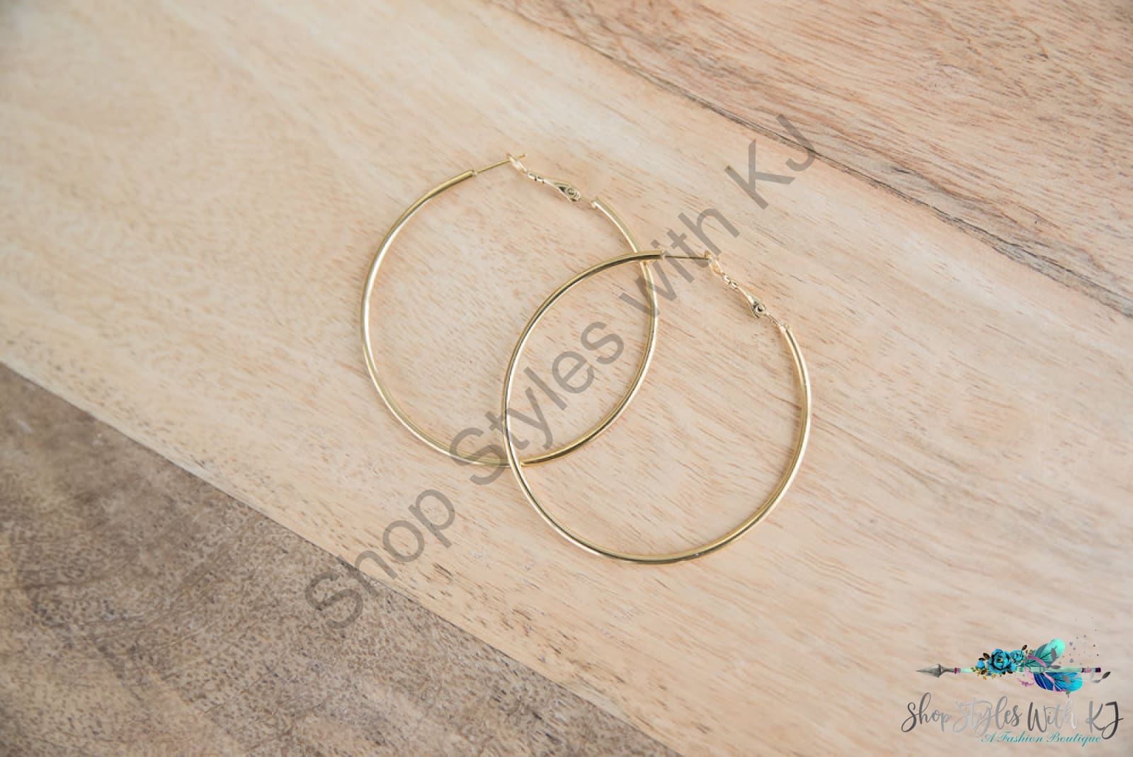 Go Through Hoops Earrings In Gold Julia Rose