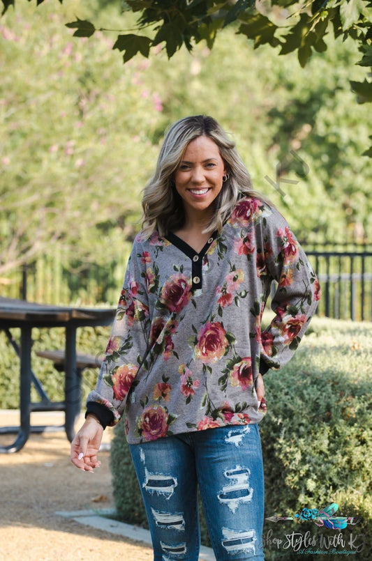 Heavenly Blooms Pullover Lastcall