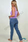 Judy Blue High Waist Side Fray Slim Fit Jeans