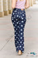 Judy Blue Janelle High Waist Star Print Flare Jeans Pants