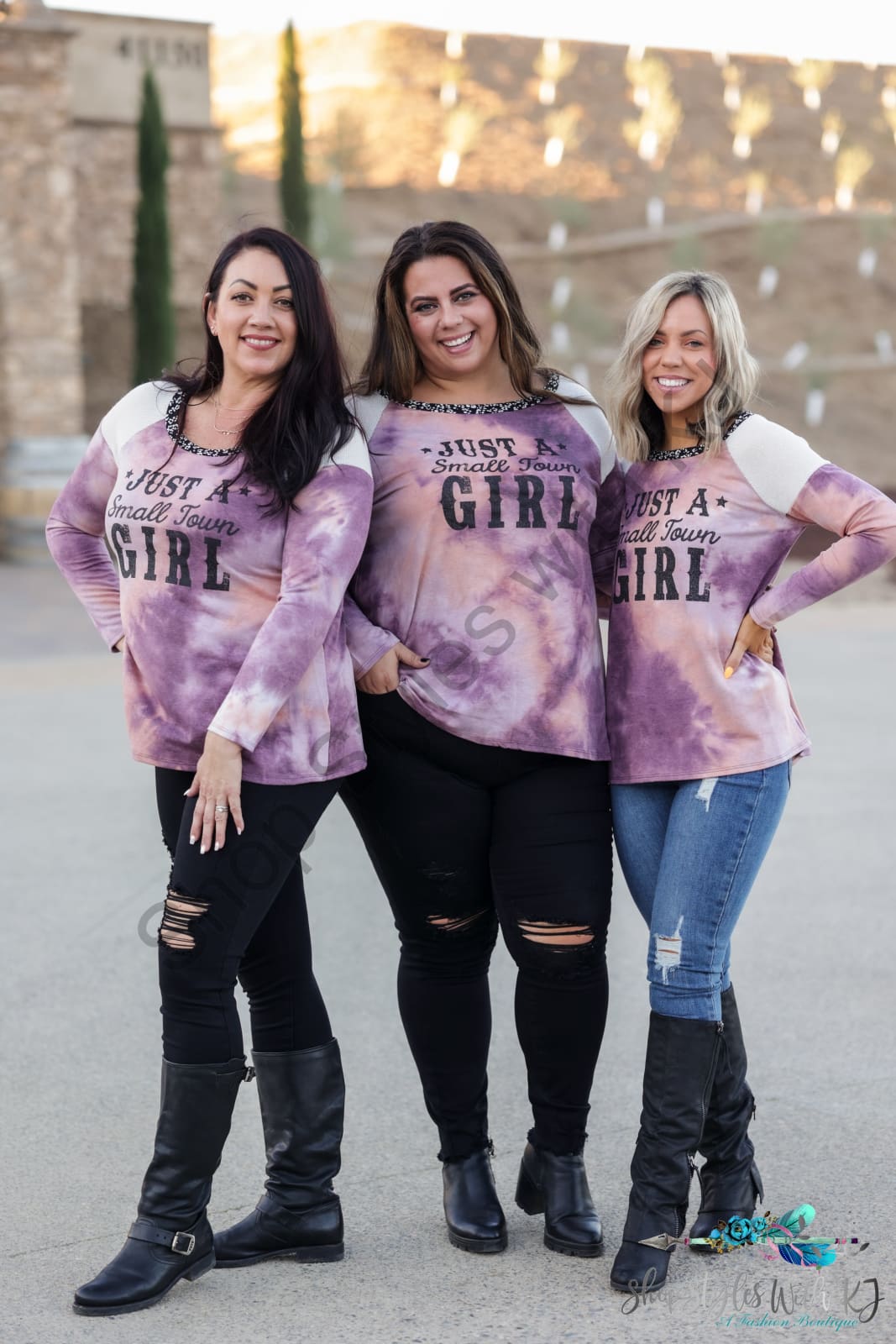 Just A Small Town Girl Long Sleeve Top Lastcall