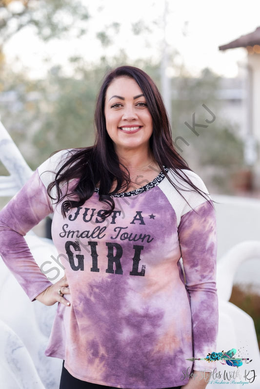 Just A Small Town Girl Long Sleeve Top Lastcall