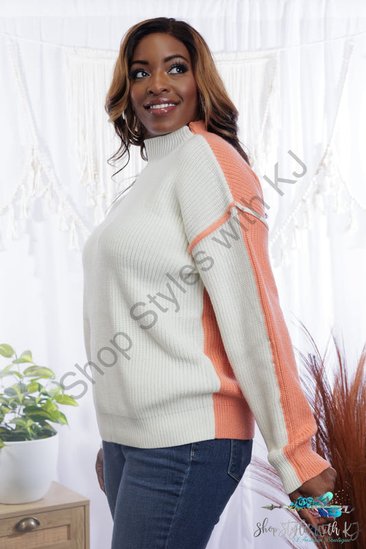 Just Peachy Knit Sweater