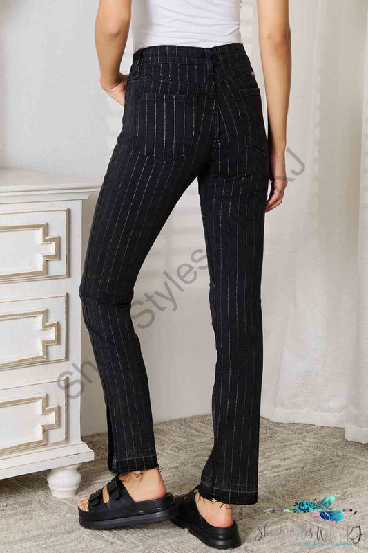 Kancan Striped Pants With Pockets