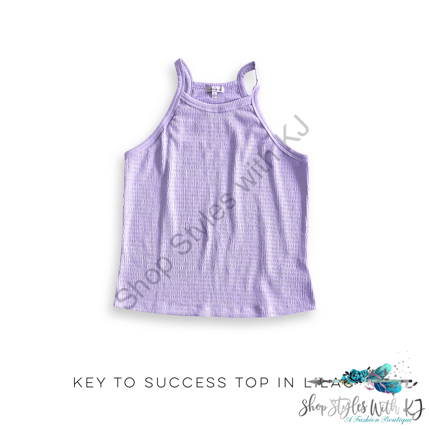 Key To Success Tank In Lilac White Birch