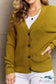 Zenana Kiss Me Tonight Full Size Button Down Cardigan In Chartreuse