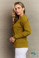 Zenana Kiss Me Tonight Full Size Button Down Cardigan In Chartreuse