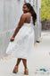 White Birch Full Size Lace Detail Sleeveless Midi Dress