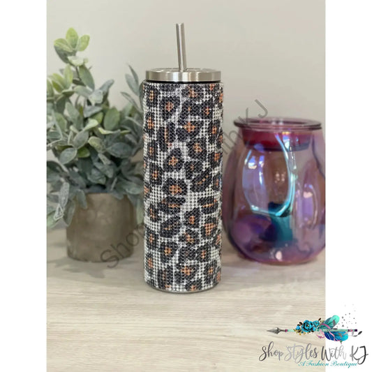 Leopard Bling Tumbler