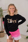 Leopard Gnome Love Graphic Long Sleeve Tee