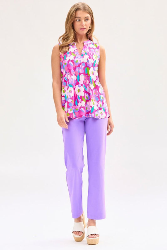 Dear Scarlett Lizzy Tank Top in Magenta