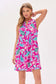 Dear Scarlett Lizzy Tank Dress in Hot Pink