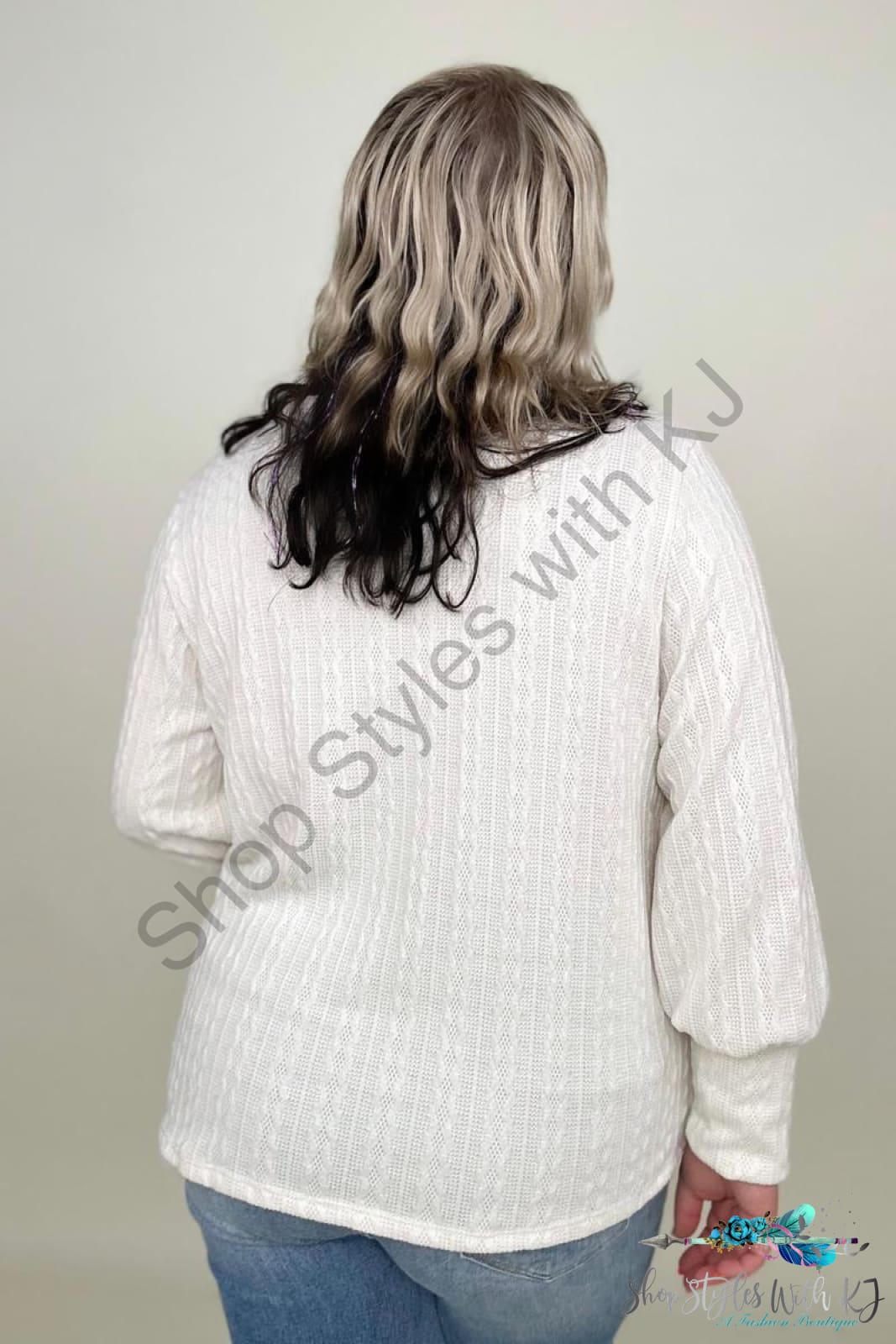 Hayden Long Sleeve Cable Knit Top Sweaters