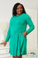 Zenana Full Size Long Sleeve Flare Dress With Pockets