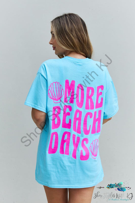 Sweet Claire More Beach Days Oversized Graphic T-Shirt