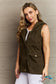 Zenana More To Come Full Size Military Hooded Vest