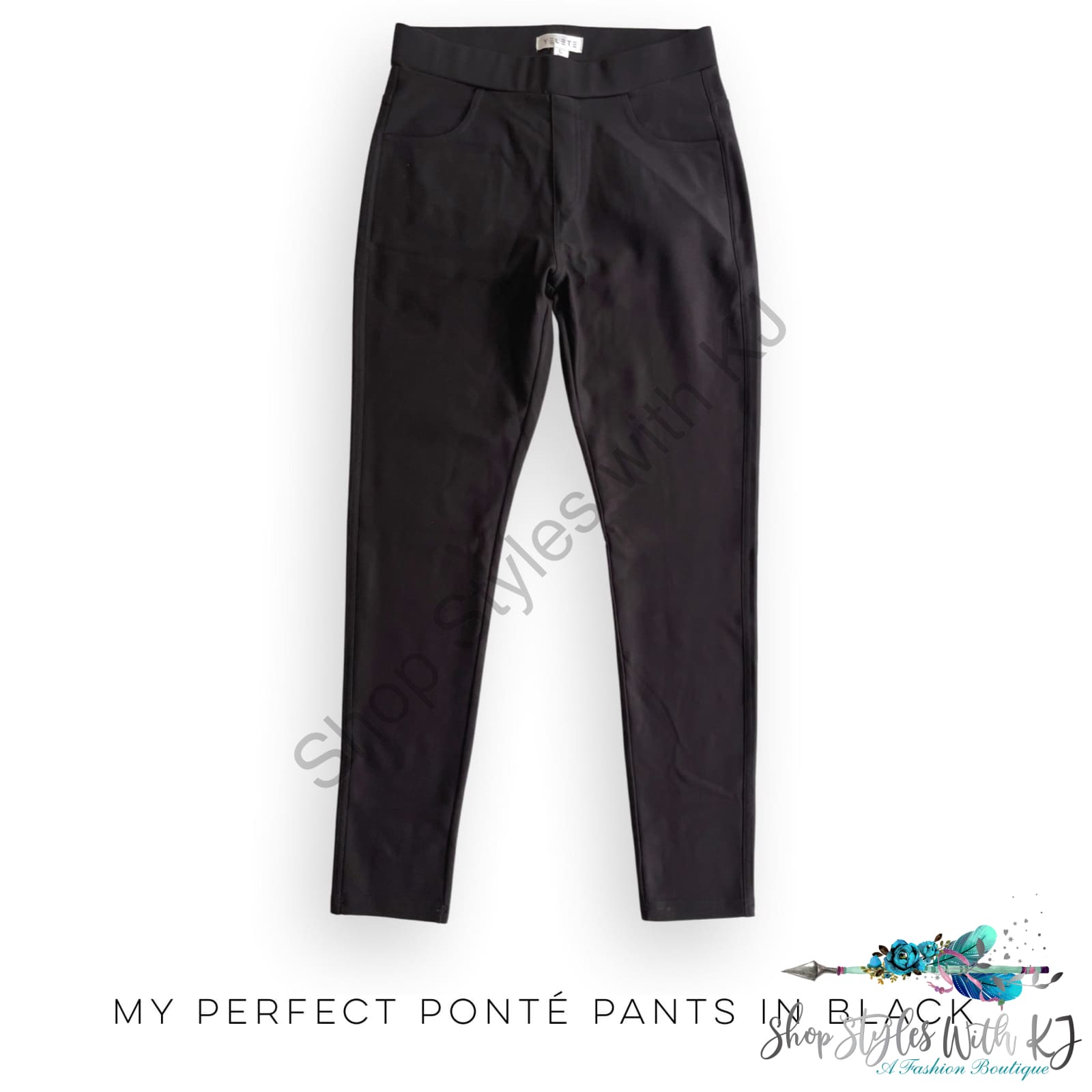 My Perfect Ponte Pants In Black Yelete