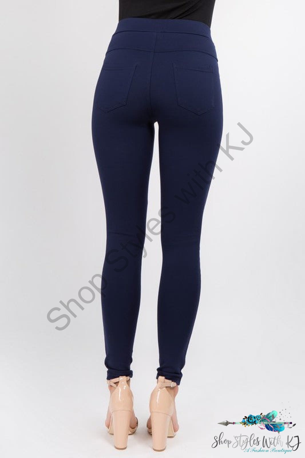 My Perfect Ponte Pants In Navy Yelete