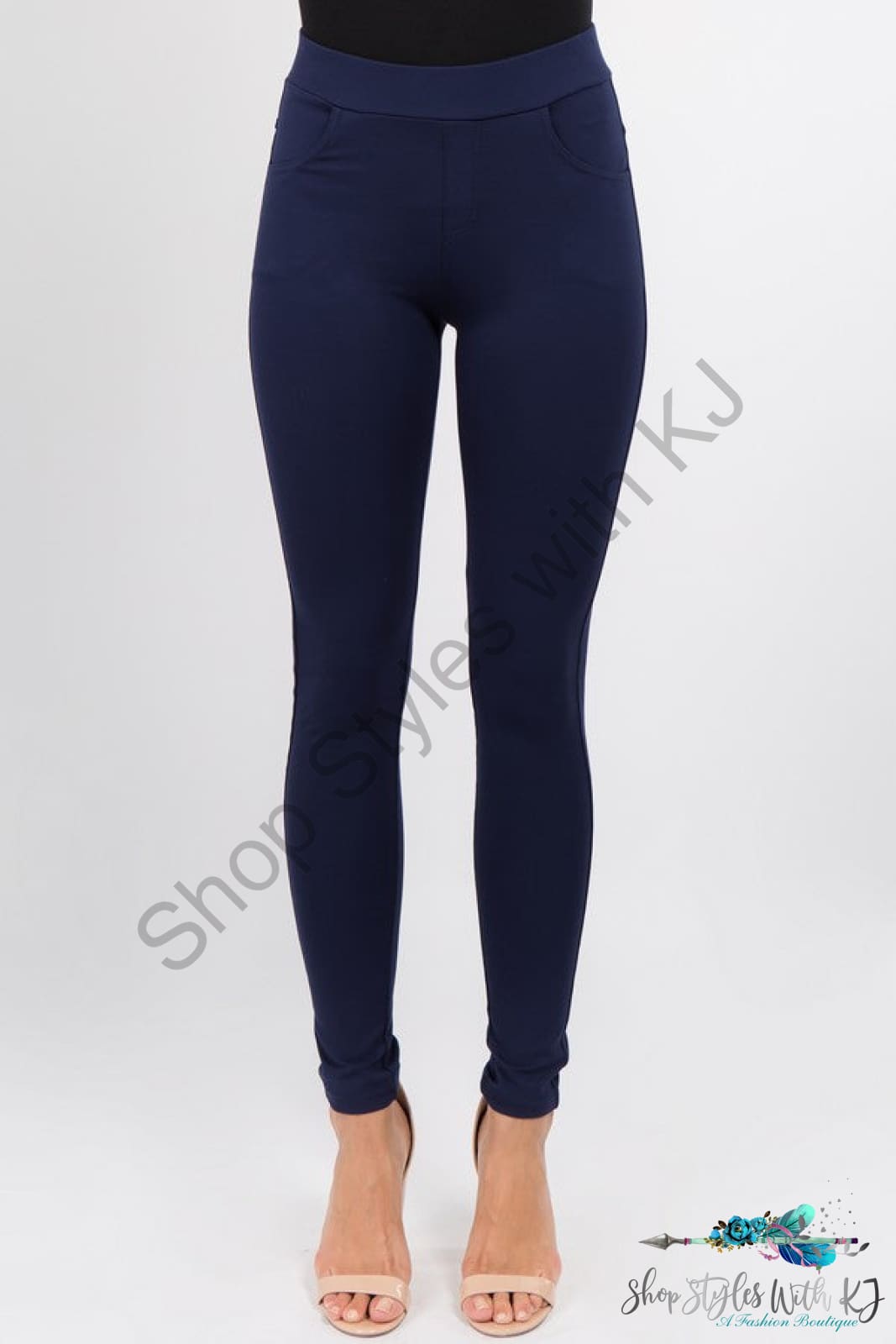 My Perfect Ponte Pants In Navy Yelete