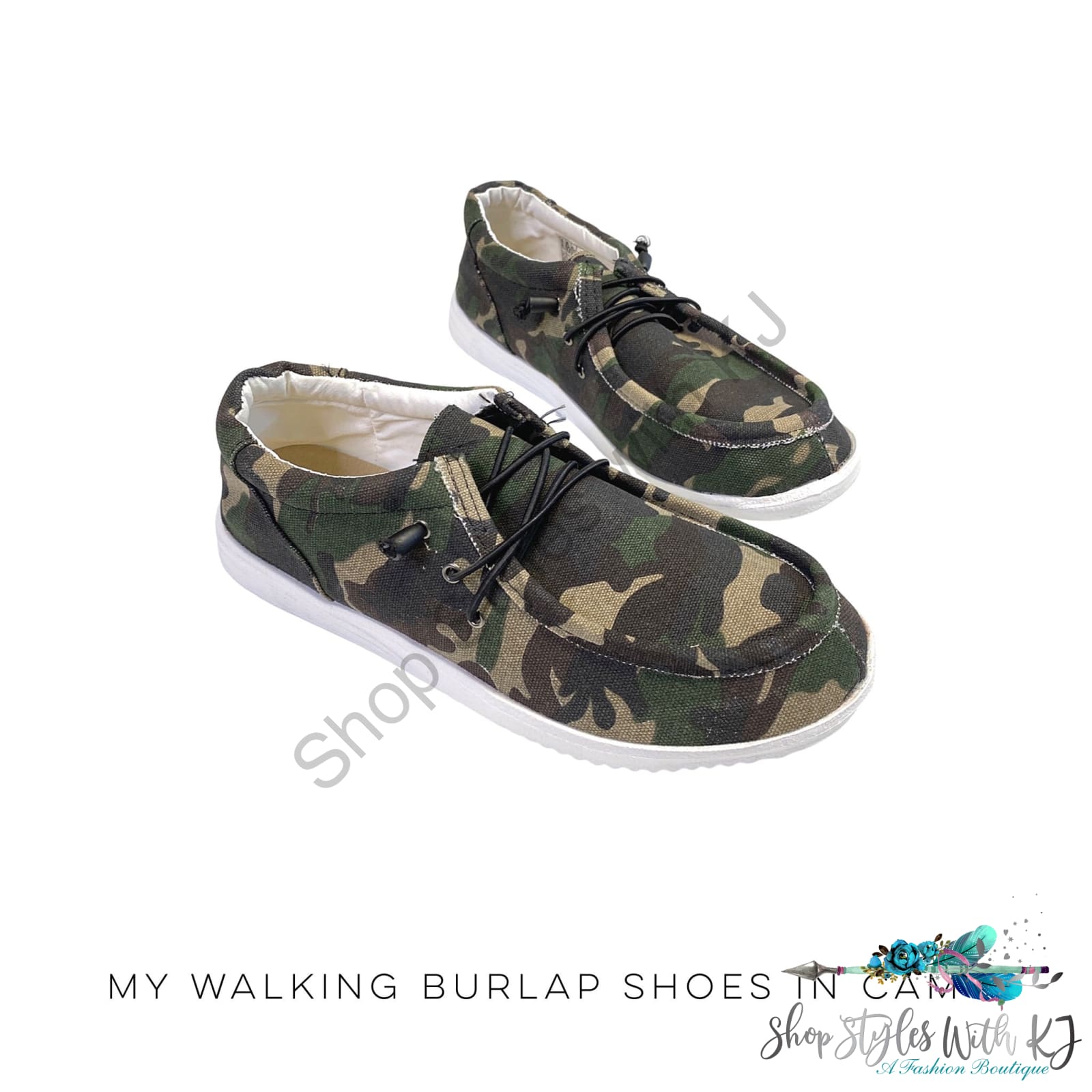 My Walking Burlap Shoes In Camo Miami