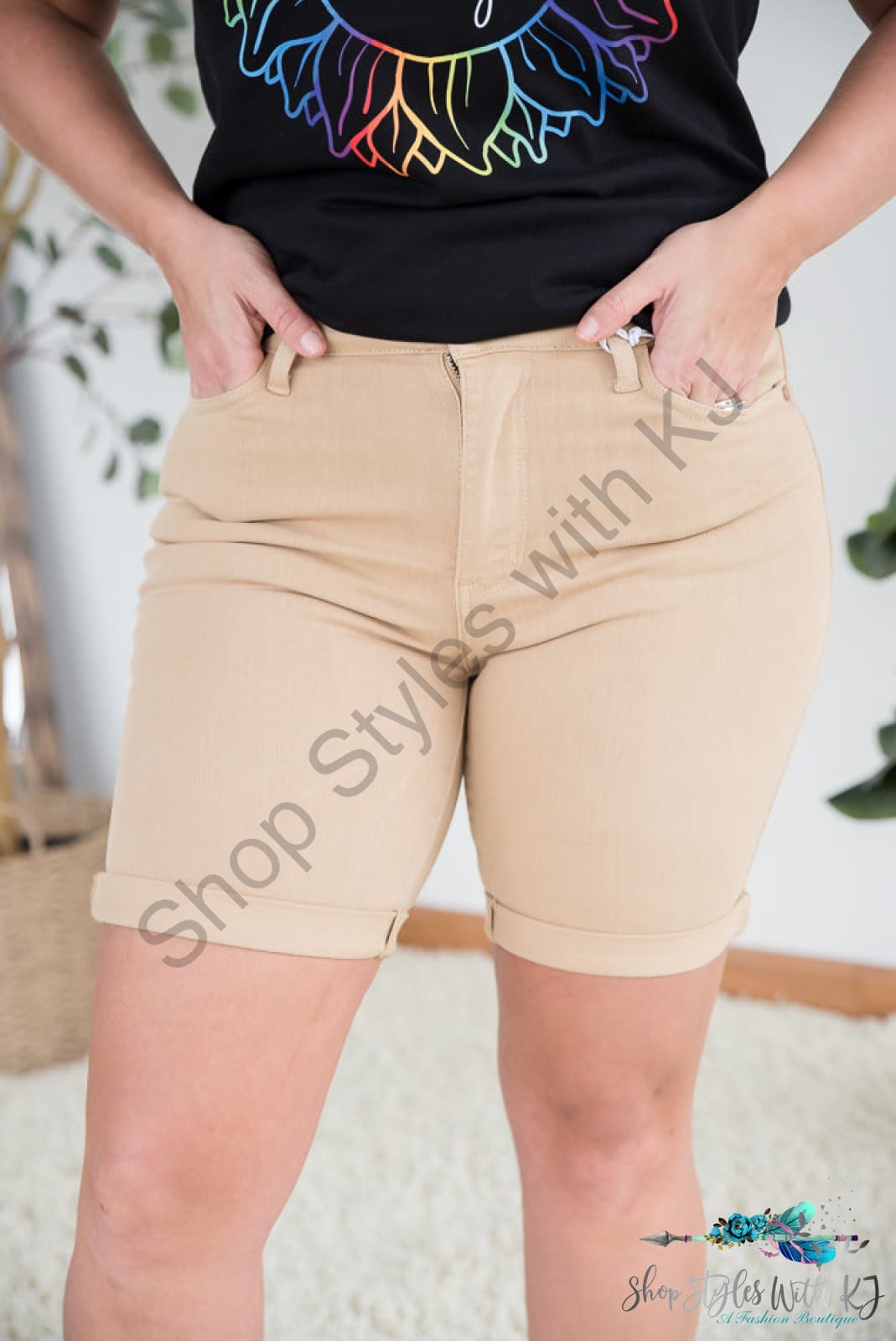 Never Ending Journey Judy Blue Bermuda Shorts Judy Blue