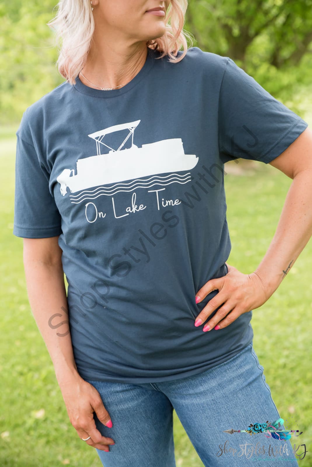 On Lake Time Graphic Tee Bt