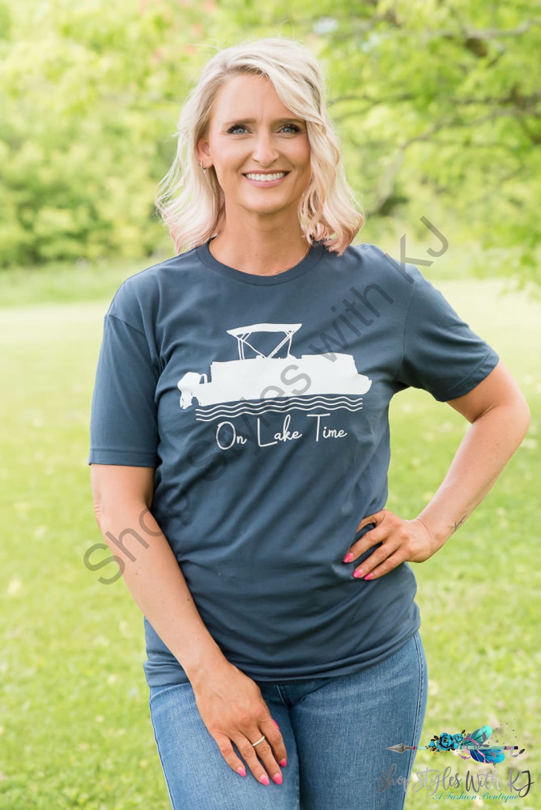 On Lake Time Graphic Tee Bt