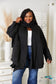 Heyson Full Size Open Front Cardigan With Scarf Design