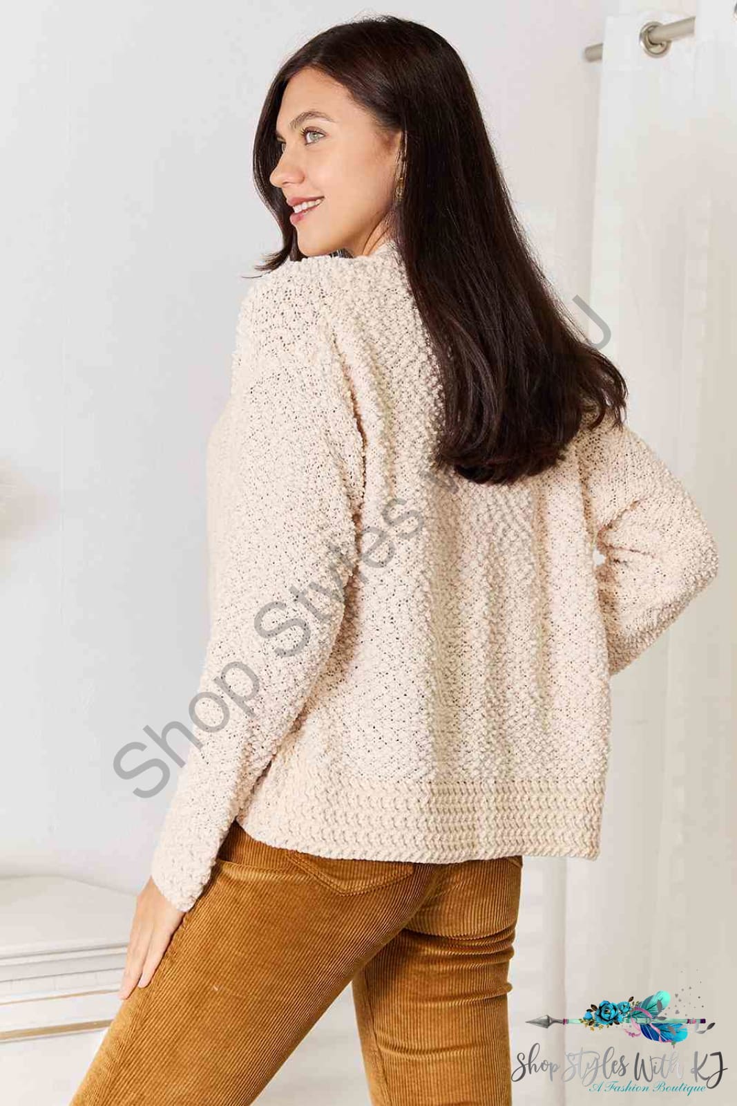 Open Front Long Sleeve Cardigan Sweaters & Cardigans