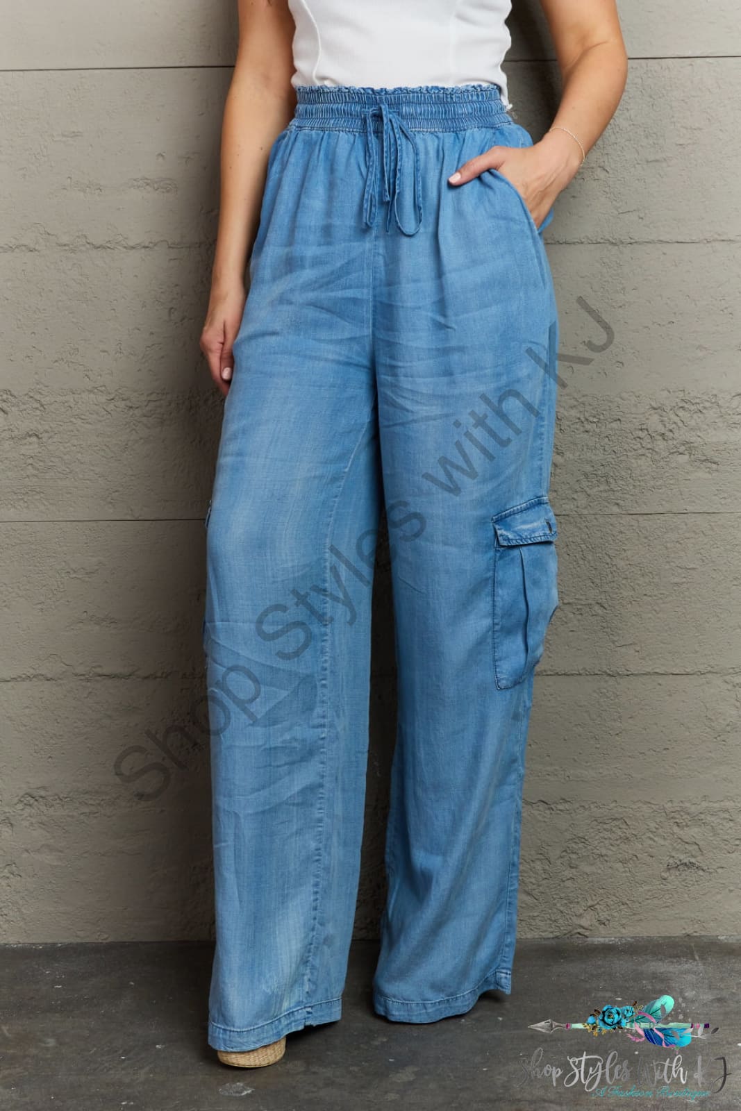 Out Of Site Denim Cargo Pants / S