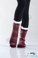 Plaid Fleece Lined Socks Gifts