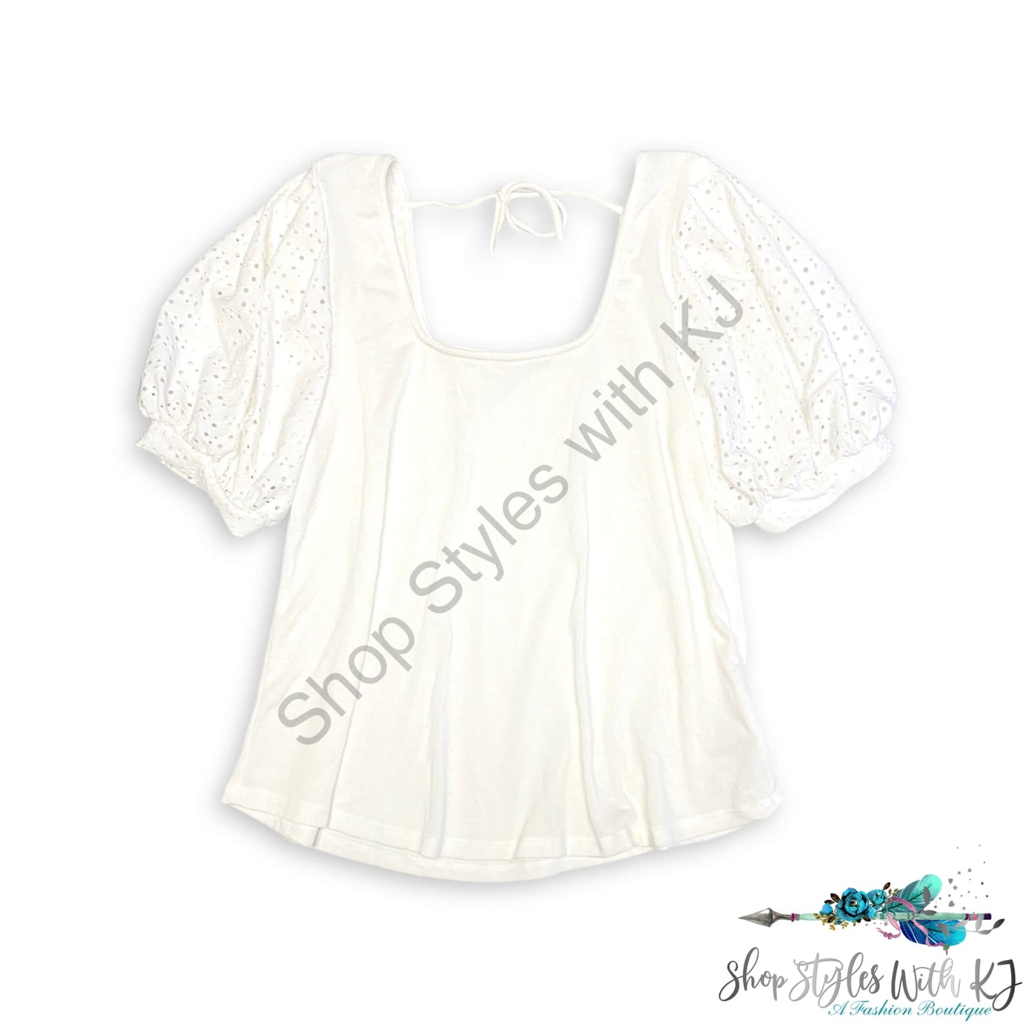 Precious Moments Top In Ivory Emerald