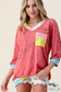 Pretty In Polka Dots 3/4 Sleeve Top - Size Small