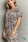 Moon Nite Quilted Quivers Button Down Sleepwear Dress