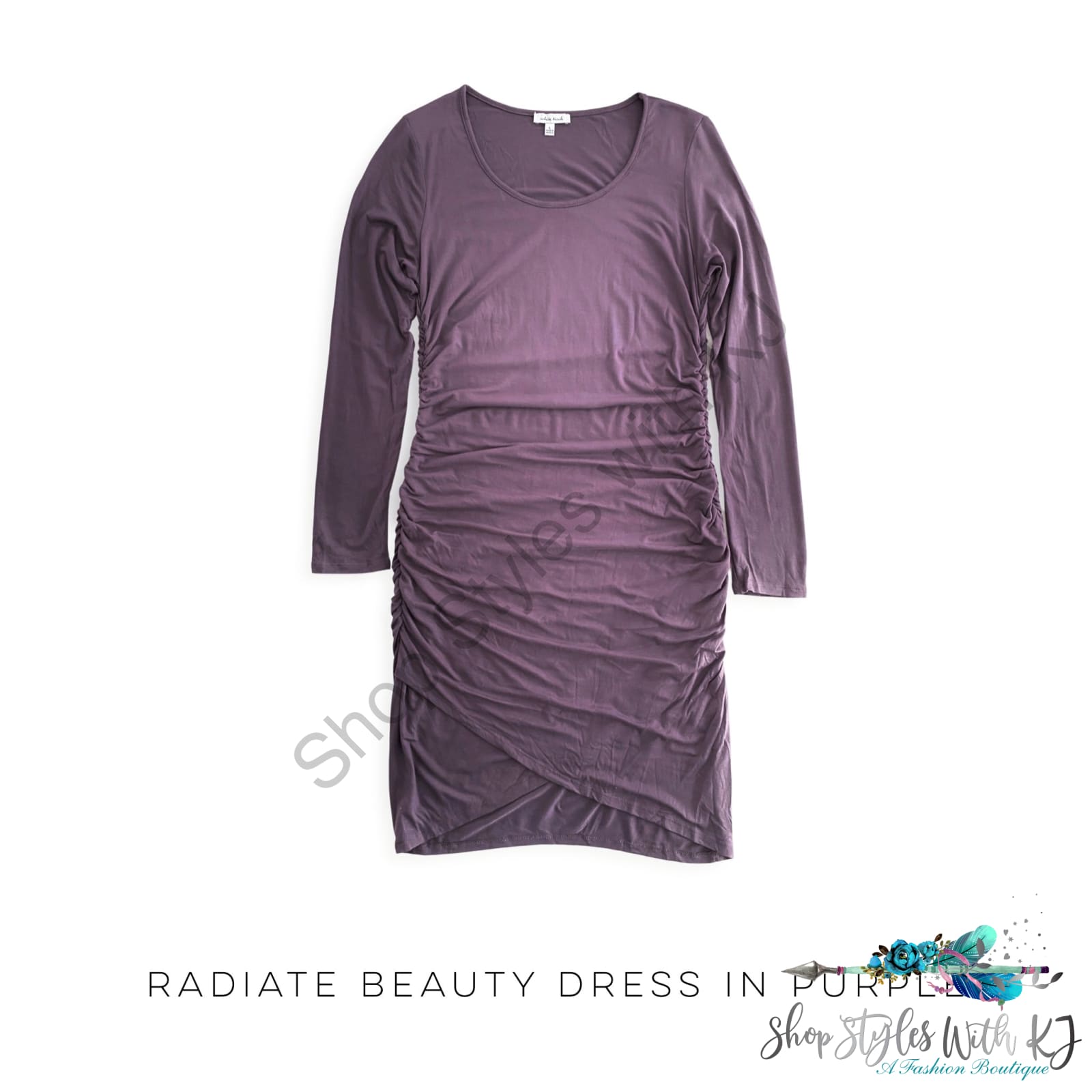 Radiate Beauty Dress In Purple White Birch